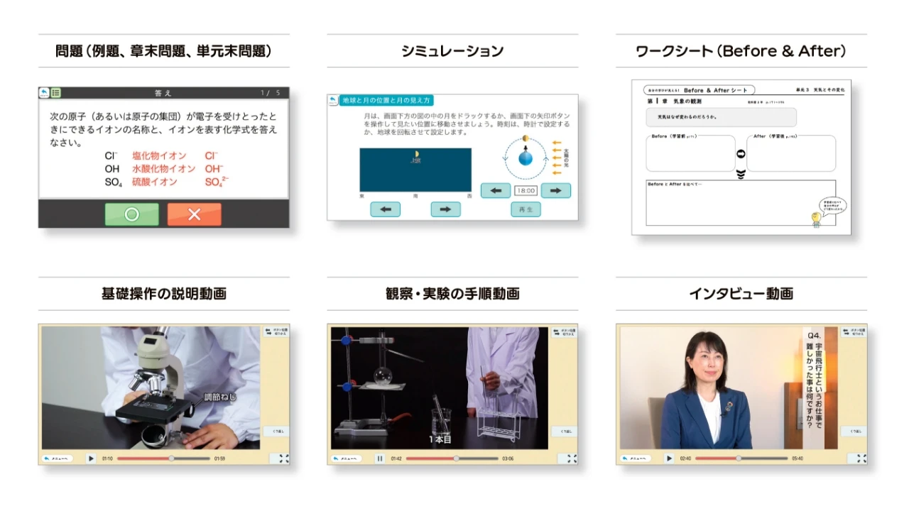 豊富なQRコンテンツ